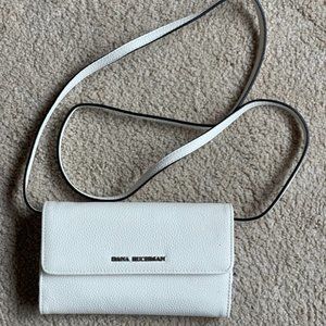 DANA BUCHMAN White Leather Crossbody Wallet